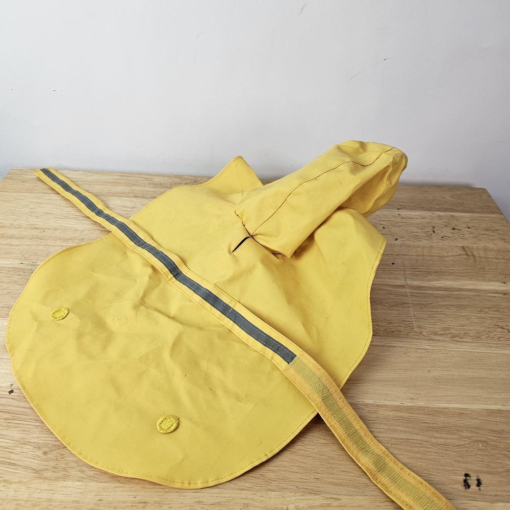 Doggie Design Dog Packable Raincoat Jacket Hood Waterproof Yellow XS S Dog Walk